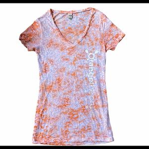 Orange Theory V Neck Burnout Short Sleeve Shirt